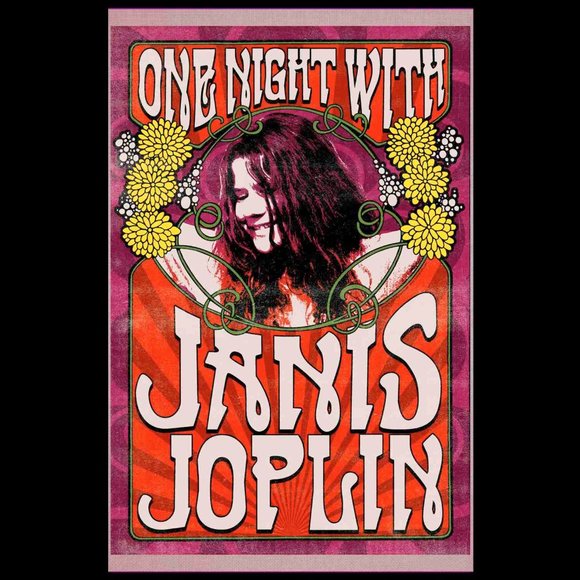 Janis Joplin Concert Poster 1969 NEW - Picture 1 of 1